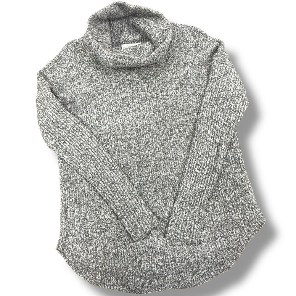 Abercrombie & Fitch Marled Gray Cowl Neck Sweater